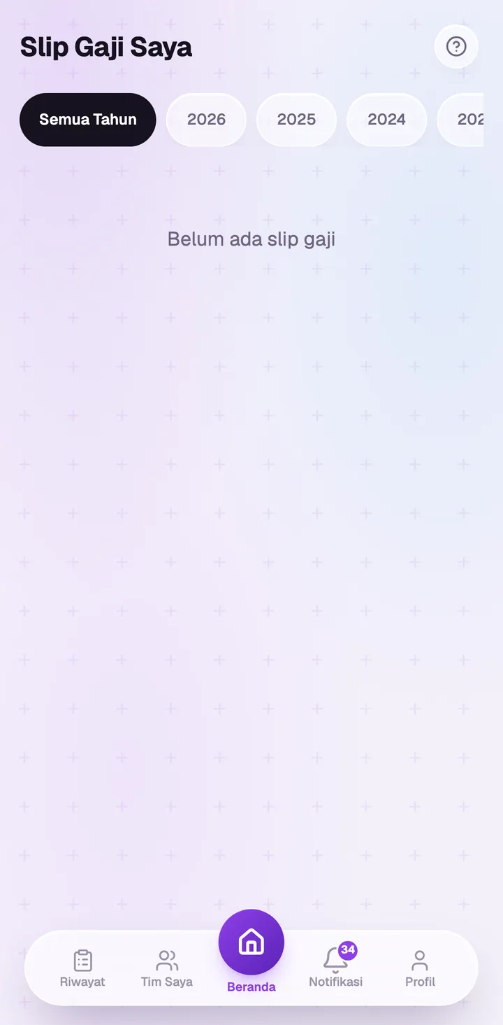 Slip gaji digital karyawan di PWA dex-attendance